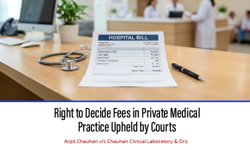 Right to Decide Fees in Private Medical Practice Upheld by Courts
